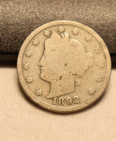 1892 US Liberty Nickel 5c Good Cover