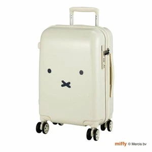 Miffy Valigia Spinner Trasporto Design Viso 21in Bianco Argento Coniglio Bagaglio JPN - Foto 1 di 10
