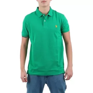 Polo Uomo U.S. Polo Assn. King 67355 Verde con logo PE24 - Imagen 1 de 1