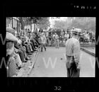 1958 Bocce Ball hommes jouer Brooklyn Park NYC Old Gahr 35 mm photo négatif C10