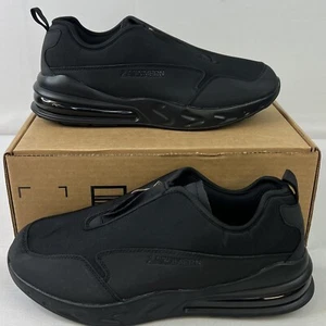 Lernen Slipper Arbeitsschuhe schwarz Reißverschluss Herren Größe 10 Damengröße 12 - Bild 1 von 8