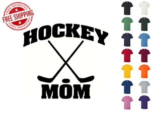 T-shirt grafica hockey mamma S M L XL 2XL 3XL marca Gildan - Foto 1 di 4