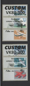 MAIL BY AIR CUSTOM TEST STRIPS TYPE 1 BOLD + EYES COMPLETE SET 6 NCR POST GO - Picture 1 of 1