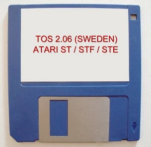 Disquette TOS 2.06 (Suède / SWEDEN) UPGRADE DISK ATARI ST STF STE MEGA STE - Photo 1/4