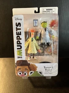 DISNEY DIAMOND SELECT TOYS THE MUPPETS BUNSEN AND BEAKER ACTION FIGURE NEW - Picture 1 of 13