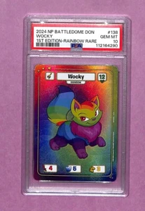 Wocky 1st Edition Rainbow Rare Neopets Battledome #138 PSA 10 POP 1 - Picture 1 of 2