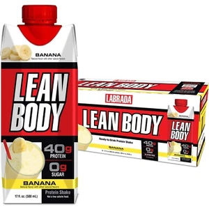 Lean Body Ready-to-Drink Banana 🍌 Protein Shake, 17 Fl Oz (Pack of 12) - Picture 1 of 4