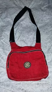 Vintage rote Tasche KIPLING ERWEITERBARE KURIERTASCHE UMHÄNGETASCHE - Bild 1 von 18