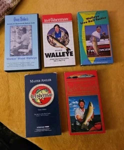 Walleye Fishing VHS Lot (5) Vintage 90s - Picture 1 of 17