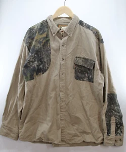 Remington Shooting Long Sleeve Hunting Safari Camo Corduroy Shirt Mens Size XL - Picture 1 of 9