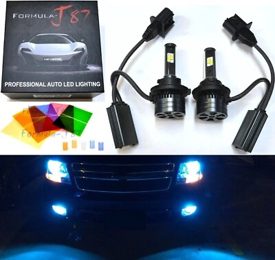 LED Kit F 140W 9008 H13 10000K Blue Headlight Two Bulbs Hi/Lo Beam Lamp Upgrade - Image 1 of 4