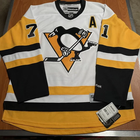 Autographed Reebok Evgeni Malkin Pittsburgh Penguins NHL Jersey Signed White XL Cover