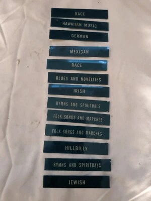 Rare NEW Seeburg Wurlitzer Jukebox 13 Insert Labels - Image 1 of 4