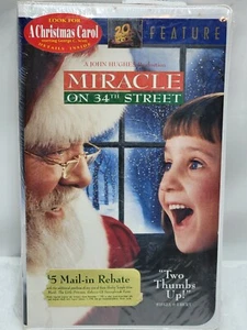 Miracle on 34th Street VHS 1995 Clamshell BRAND NEW SEALED VIDEO TAPE Movie - Picture 1 of 2