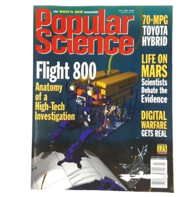 Vintage July 1997 POPULAR SCIENCE Flight 800 Life on Mars 70 MPG Toyota Hybrid - Image 1 of 4