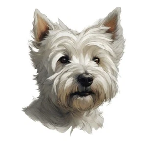 Designer Aufkleber / Sticker - XL- West Highland White Terrier 01 - Bild 1 von 2