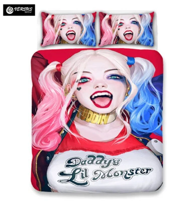 Simil Harley Queen Letto Copri Piumone Copripiumino Duvet Cover Quinn DUVSS07 - Immagine 1 di 3