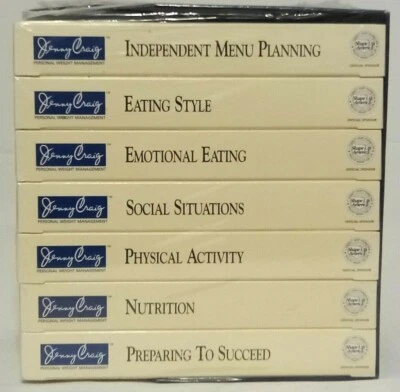 Jenny Craig Video Library *VHS* 7 Tape Box Set  (SEALED) - Image 1 of 4