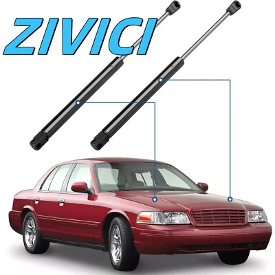 2 For 1998-2011 Ford Crown Victoria Front Hood Lift Supports Shocks Struts - Image 1 of 4