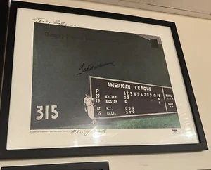TED WILLIAMS Autographed Print. Numbered (PSA) - Picture 1 of 1