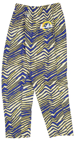 Zubaz NFL Men's Los Angeles Rams Zebra Left Hip Logo Lounge Pant Cover