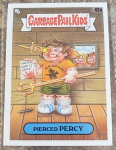 2022 GARBAGE PAIL KIDS GPK BOOK WORMS BASE PIERCED PERCY 42a - Picture 1 of 5