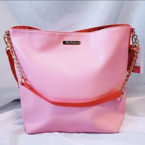 Juicy Couture Umhängetasche Tasche Handtasche Reisetasche Strandtasche Rosa Eau De Couture - Bild 1 von 12