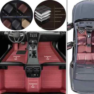 For BMW 3-Series 2008-2025 Car Floor Mats Carpets All Models Pu Leather Custom - Foto 1 di 23