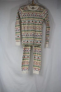 Hanna Andersson Christmas Elf long sleeve pajama Winter Set SIZE 12 - Picture 1 of 13