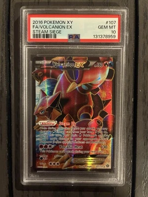 Volcanion EX Full art - Pokémon Steam Siege XY - PSA 10 - Image 1 of 2