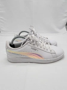 Puma Smash v2 Damen-Freizeitschuhe Metallic-Streifen weiß Größe 7 - Bild 1 von 10