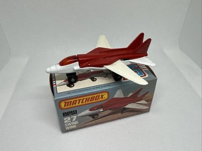 Matchbox Superfast No 27 Swing Wing Jet Plane,  CRISP BOX STUNNING. - Image 1 of 4