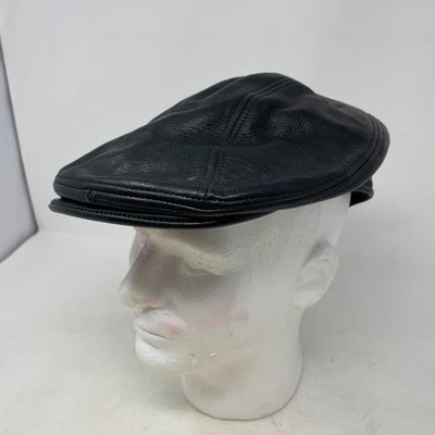 Gorra Stetson Newsboy Cuero Genuino Talla L/XL Hecha en EE. UU. Foto 1 de 4