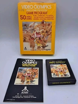 Винтажное видео Олимпийских игр Atari 2600, 1978 полный в коробке CIB игры - Изображение 1 из 4