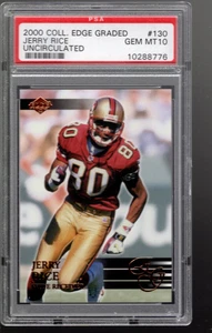 2000 Collector's Edge EG Handgehoben #130 Jerry Rice / 5000 - PSA Gem Mint (10) - Bild 1 von 2