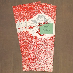 LOTE DE 4 Tarjetas de Felicitación de la Temporada KAHNAY + Sobres DE PEQUEÑA HADA De Colección Divertidas - Imagen 1 de 5