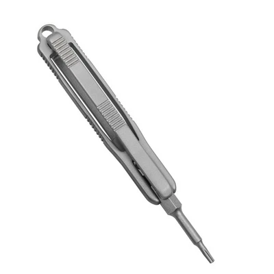 Titanium Alloy Pocket Screwdriver with T6 T8 Driver Bits Tools Portable - Image 1 of 4