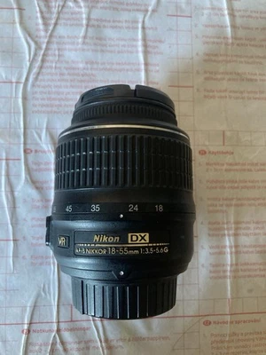Lente Nikon AF-S DX Nikkor 18-55mm 1:3.5-5.6G VR, tipo F, ótimo estado! - Imagem 1 de 4