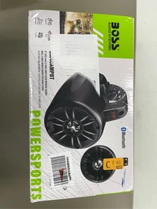 500-Watt 2-Way Amplified Bluetooth Marine ATV Speakers Pair - Bild 1 von 2