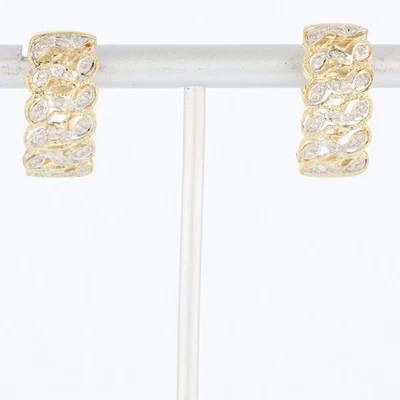 .26ctw Round Diamond Filigree Drop Pair Earrings 18k Yellow Gold 7.14 Grams - Image 1 of 4