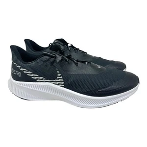 Nike Quest 3 Shield CQ8894001 Black/Dark Smoke Grey/Metallic Silver/White Size 8 - Picture 1 of 9