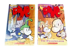 Jeff Smith's Bone Trade Paperbacks #4, The Dragon Slayer & #8, Treasure Hunters - Picture 1 of 3