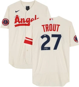 Mike Trout Los Angeles Angels Autographed Authentic City Connect Jersey - Picture 1 of 5