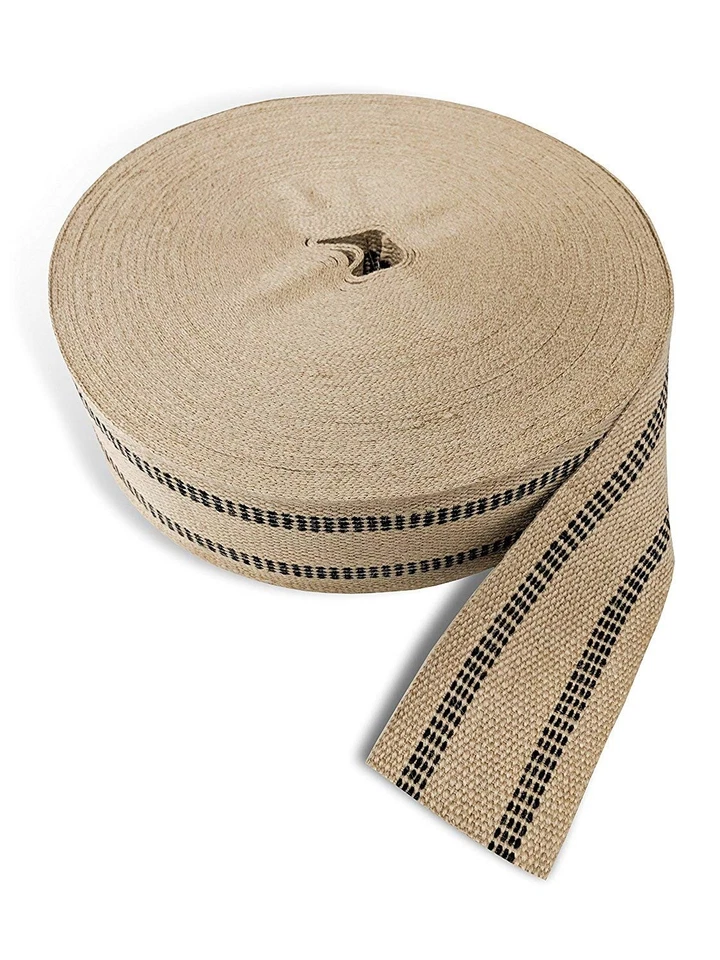 Натуральная джутовая лямка (мешковина) AK TRADING CO. 3,5 дюйма X 72 ярда - натуральная... - Изображение 1 из 4