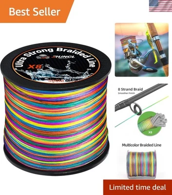 Long-Lasting 8 Strands Braided Fishing Line, Ideal for Freshwater and Saltwater - Image 1 of 4