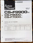 Pioneer CS-F9900 CS-F9000 CS-F7000 Speaker  Service Manual *Original*