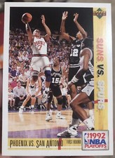 1991-92 Upper Deck International Italian Phoenix Suns Vs San Antonio Spurs RARE!