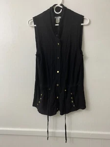 Maglione vintage Y2K cache grunge L con bottoni Fairy Cyber ALT Goth Emo - Foto 1 di 8