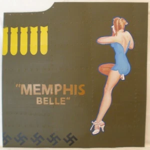 HOJA DE ALUMINIO PARA AVIONES REALES Nose Art Panel B-17 Memphis Belle, segunda guerra mundial nap-0120 - Imagen 1 de 6