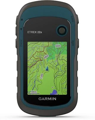 Garmin eTrex 22x Rugged Handheld GPS Navigator with 2.2" Color Display, Navy - Image 1 of 4